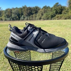 Sqairz Speed Golf Shoes — Black/Gray Men’s Size 9 (Like New)
